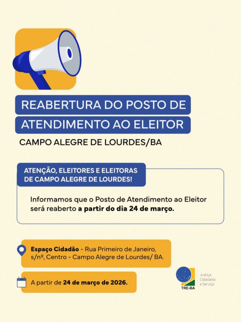 Reabertura do posto de atendimento ao eleitor